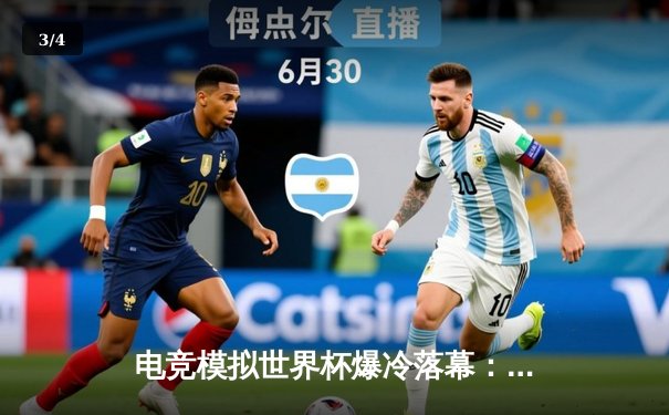 电竞模拟世界杯爆冷落幕：巴西队点球险胜德国，虚拟球星“数字内马尔”加冕金靴奖 - 3